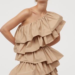 H&M conscious ruffle dress
